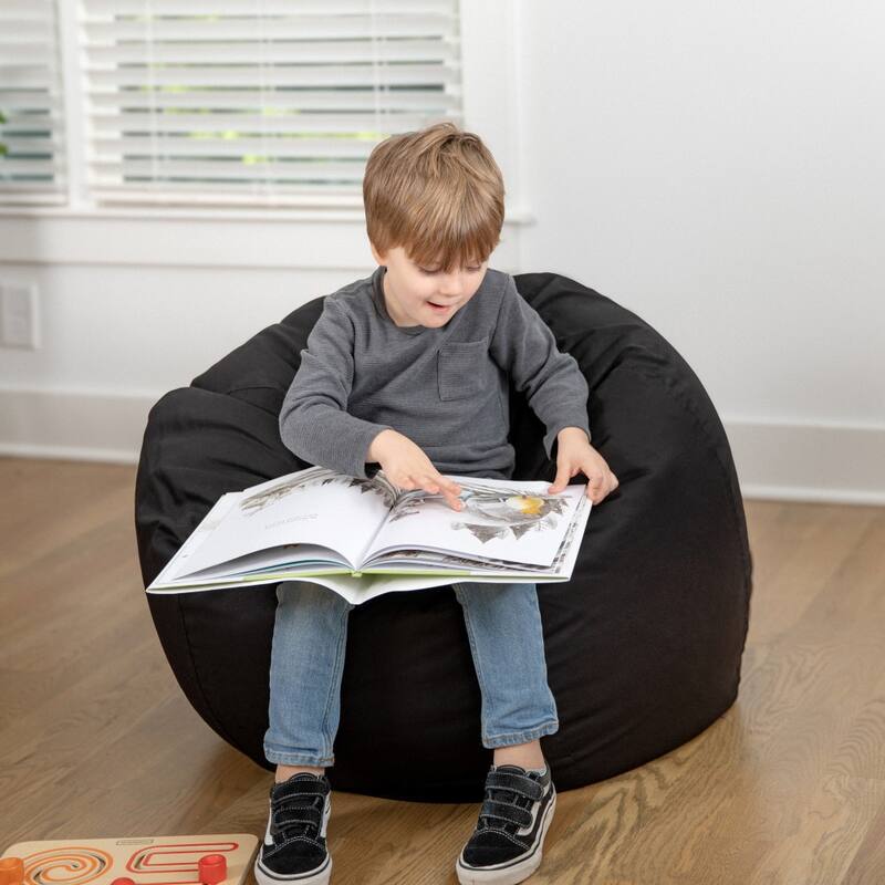 Small Refillable Bean Bag Chair for Kids and Teens