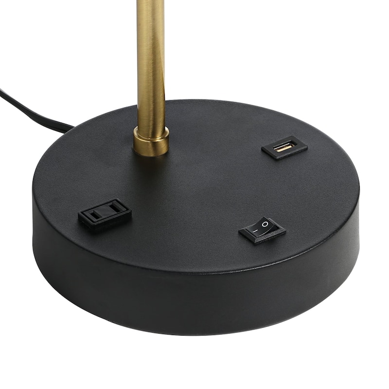 Javlergo Modern Lamps Single Table Lamp for Living Room Bedroom Farmhouse Nightstand Bedside Lamps