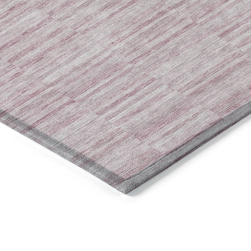HomeRoots Striped Transitional Rectangle Outdoor Rug