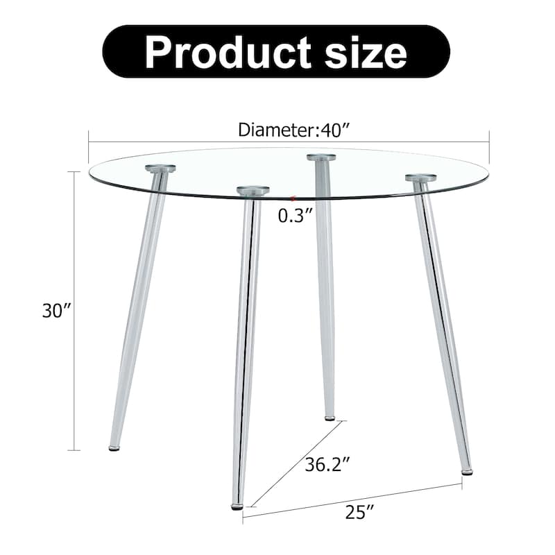 Modern Minimalist Circular Dining Table