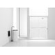 preview thumbnail 1 of 34, Wayne Semi-frameless shower door 60 x 72 - 60 x 72 Polished Chrome