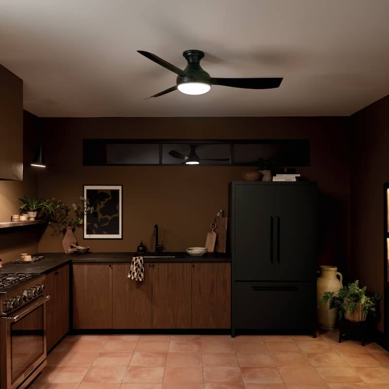 Kichler Lighting Ample 54 in. Integrated LED Indoor/Outdoor Dual Mount Ceiling Fan