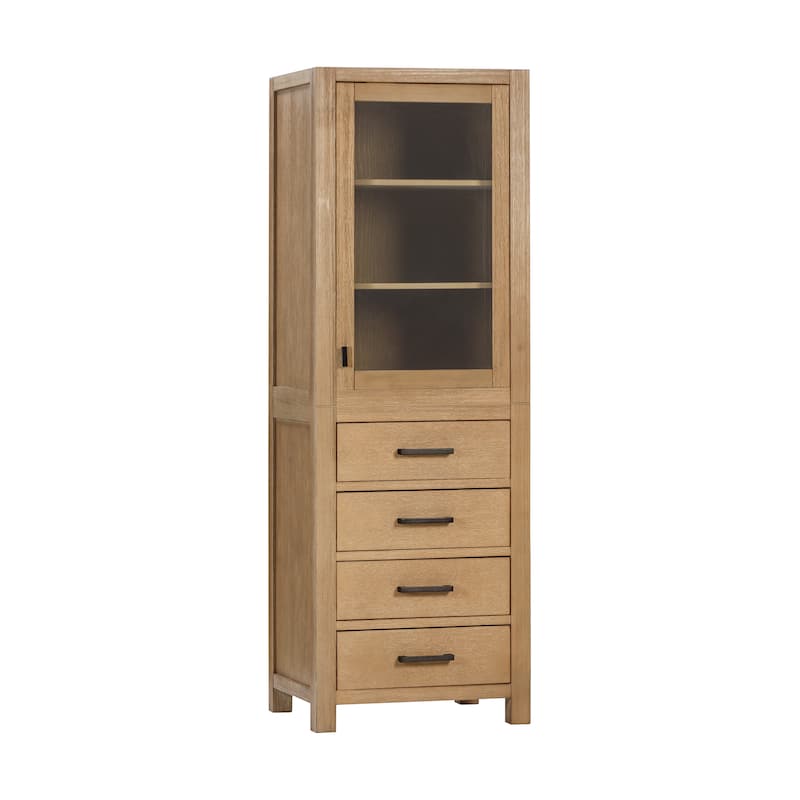 Avanity Modero 24 in. Linen Tower in Brushed Oak finish