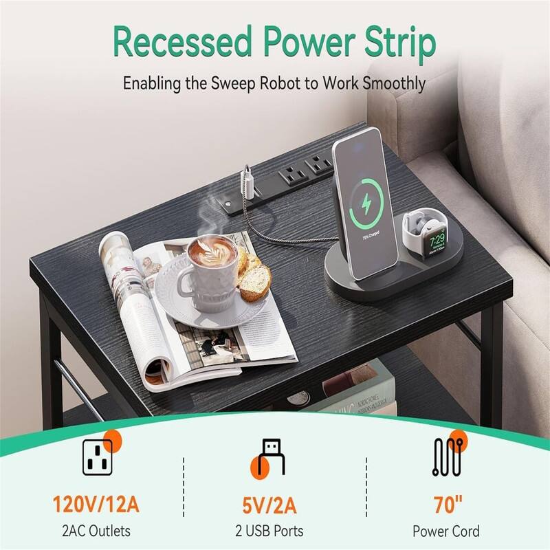 Night Stand with Charging Station