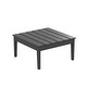 preview thumbnail 43 of 56, Laguna Poly Eco-Friendly 32-inch Square Outdoor Coffee Table Gray