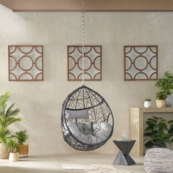 Mabel Wicker Hanging Chair by Christopher Knight Home On Sale