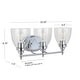 preview thumbnail 20 of 82, Magnolia Metal/Glass LED Vanity, by JONATHAN Y