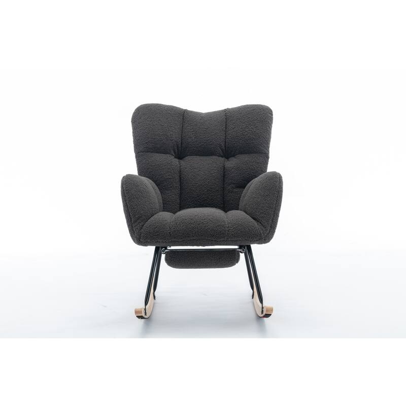 Teddy Rocking Chair with Adjustable Footrest