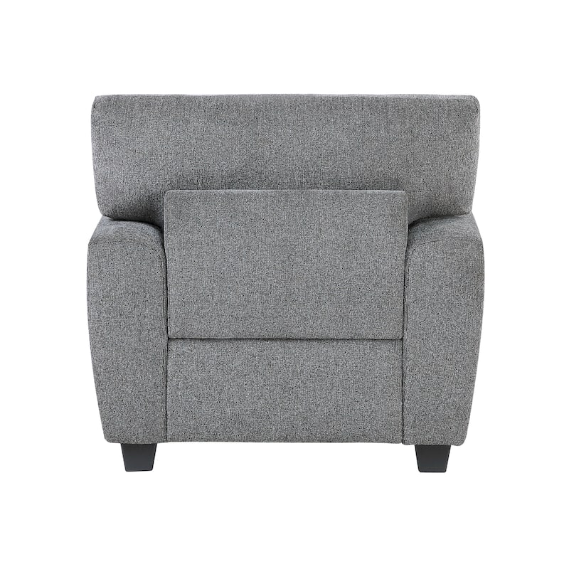 Windsor 41" Chenille Accent Chair - Nailhead Trim Details