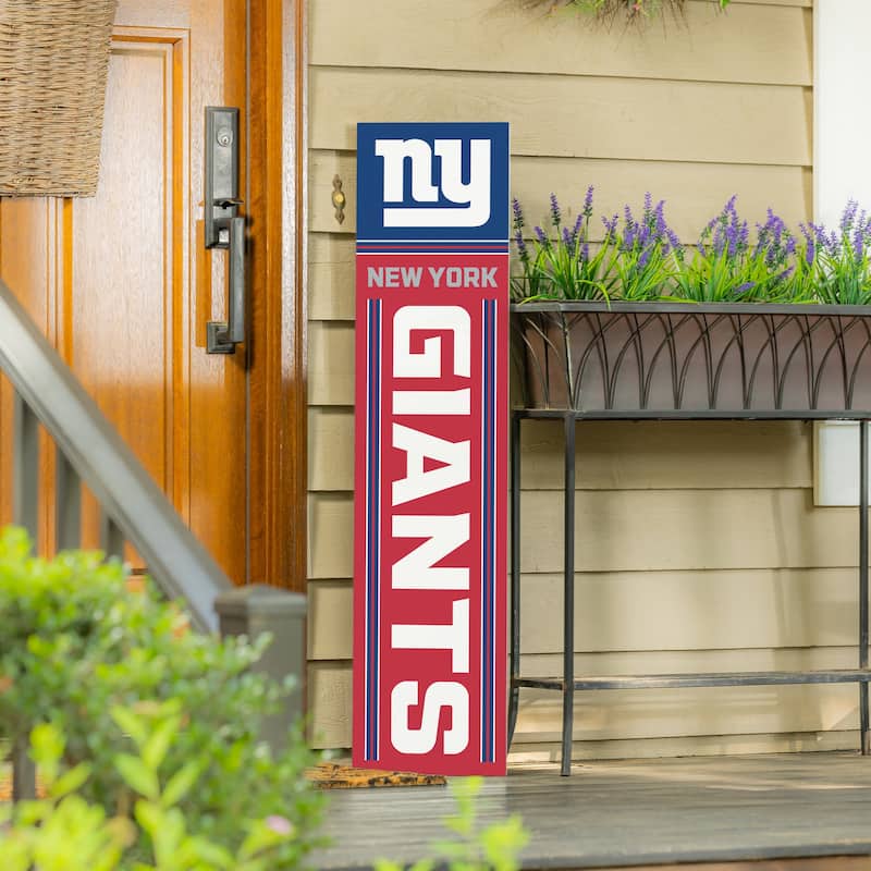 47" Double Sided Seasonal Porch Leaner, New York Giants - 47" x 11.25"