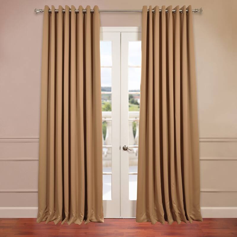 Exclusive Fabrics Extra Wide Room Darkening Grommet Curtain Panel - 100 x 108