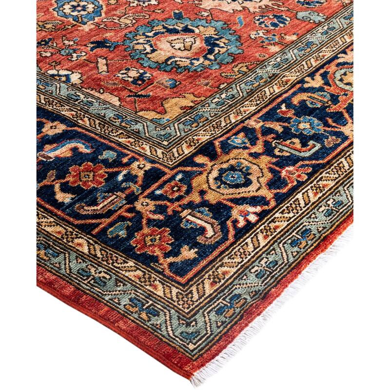 Serapi One-of-a-Kind Hand-Knotted Area Rug - Red - 9' 2" x 11' 10"