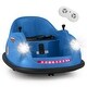 preview thumbnail 4 of 38, Gymax 12V Electric Kids Ride on Bumper Car Battery Powered Bumping Car - See Details Navy