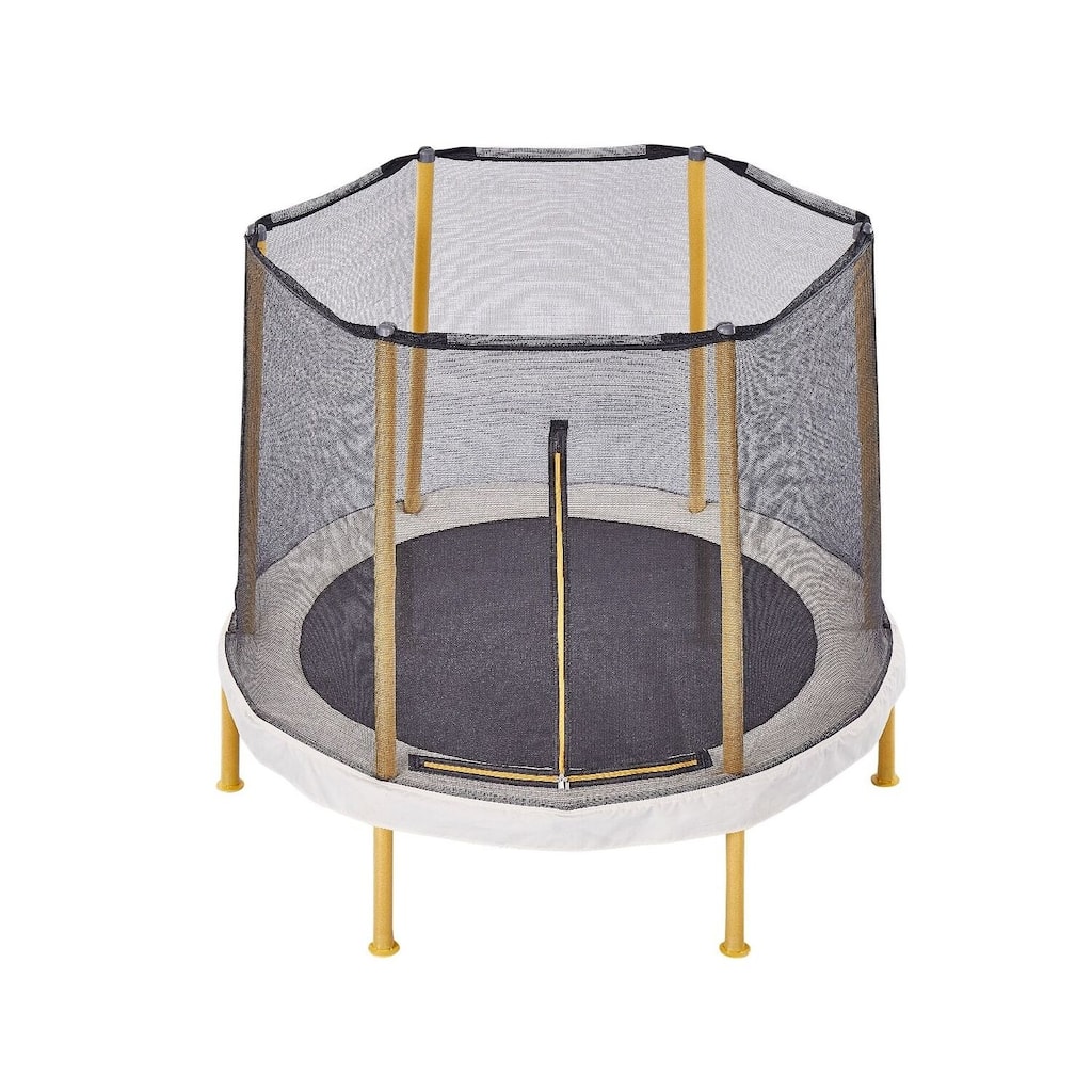 60 Inch Kids Trampoline with Enclosure - Indoor Outdoor Mini Round Bouncer for Everyday Active Play - 15.7