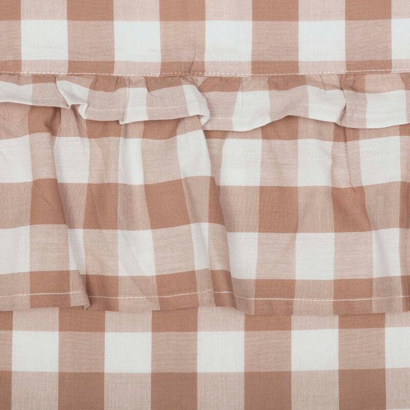 Annie Buffalo Portabella Check Ruffled Tier Set of 2 L24xW36