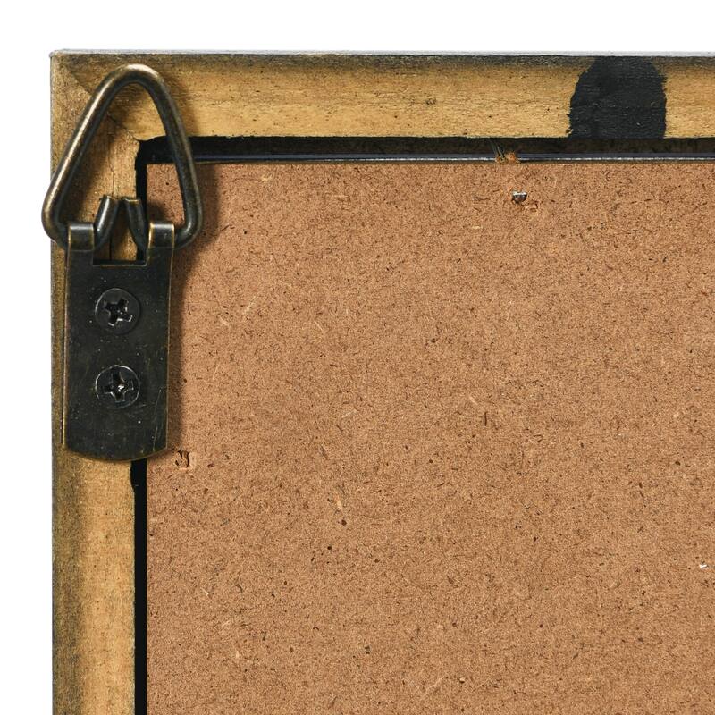 Abstract Deco Print with Wood Frame - Black