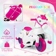 preview thumbnail 11 of 25, Gymax 12V Kids Ride on Unicorn Toy w/ Training Wheels Music One-button