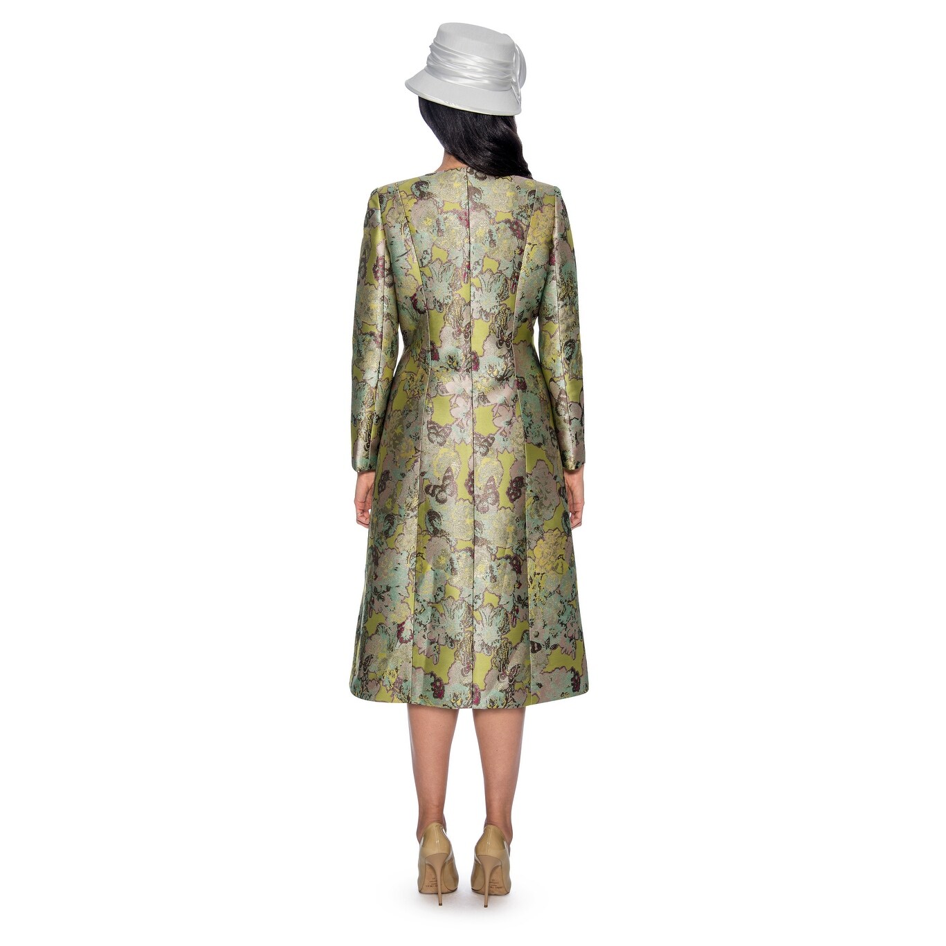 brocade one piece dresses