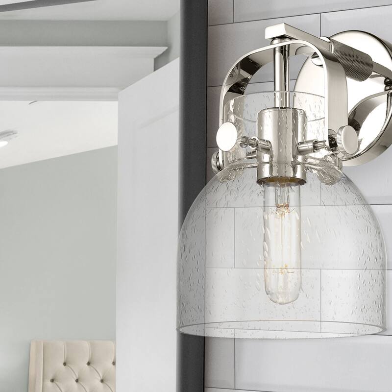 Innovations Lighting Pilaster II Bell - 1 Light 7" Wall-Mounted Sconce