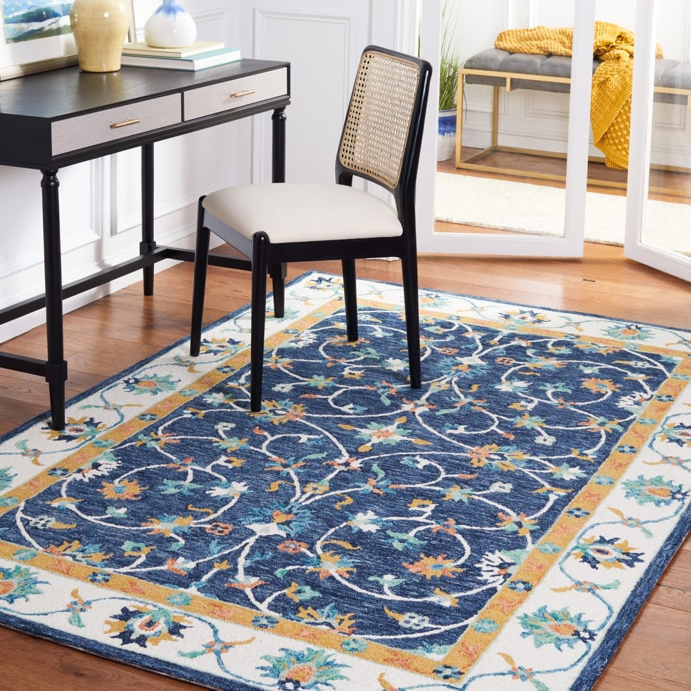 SAFAVIEH Handmade Micro-Loop Nikola Oriental Wool Rug