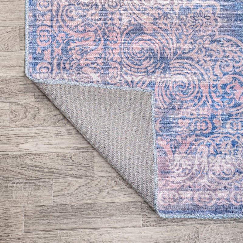 JONATHAN Y Asa Bohemian Medallion Machine Washable Area Rug