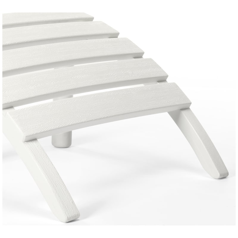 Polytrends Coastline Outdoor Poly Adirondack Ottoman