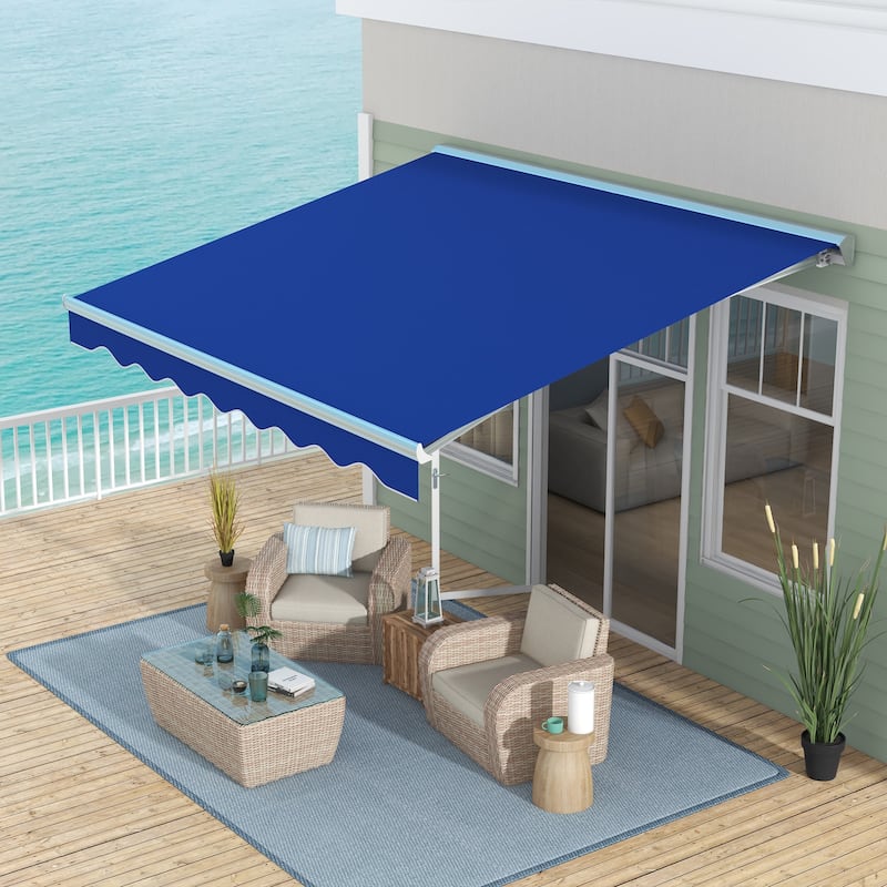 13' x 10' motorized retractable awning