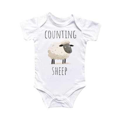 Counting Sheep - Baby Boy Girl Clothes Infant Bodysuit Funny Cute Newborn