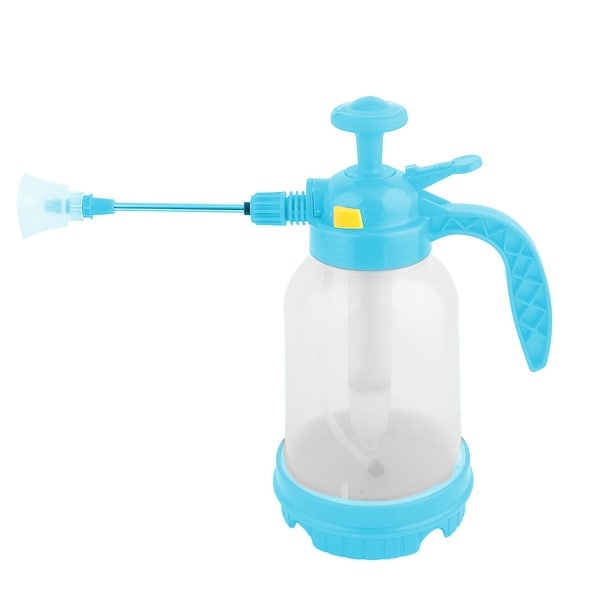 Outdoor Plastic Gardening Watering Flower Plant Trigger Bottle Clear Blue 2L