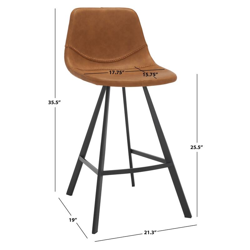 SAFAVIEH Theresia 26-inch Counter Stool - 21 In. W x 19 In. D x 36 In. H - 21Wx19Dx36H