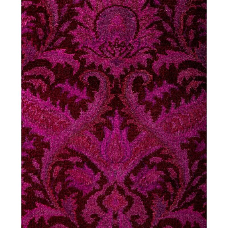 Overdyed One-of-a-Kind Hand-Knotted Area Rug - Pink - 2' 8" x 10' 1"