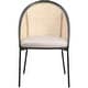 preview thumbnail 30 of 54, Urbane Modern Stylish Dining Chair with Vinyl Fabric Seat and Wicker Back for Dining Room & Kitchen, Set of 4