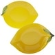 preview thumbnail 1 of 1, Certified International 3-D Lemon 2-piece Melamine Serving Set