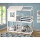 preview thumbnail 1 of 15, Deer Blind House Bunk Bed Twin Over Twin Bunk Bed for Kids, Bunk Beds, Playhouse Twin Bunk Bed, Wooden Bunk Beds for Kids White - Twin