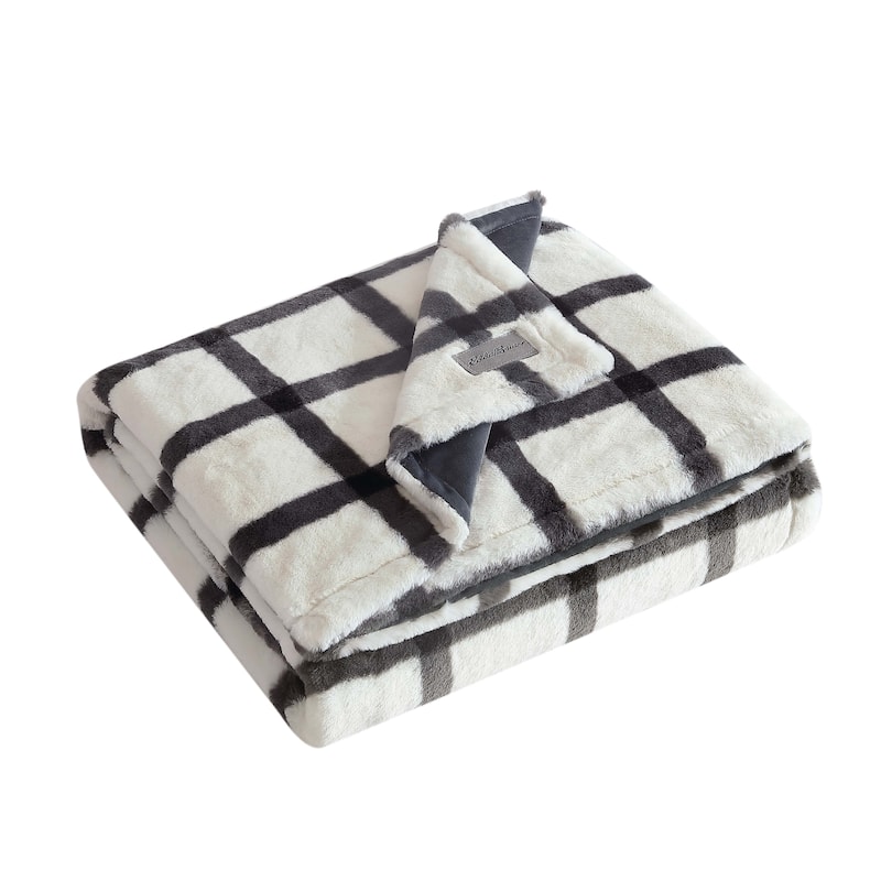 Eddie Bauer Faux Fur Throw Blankets