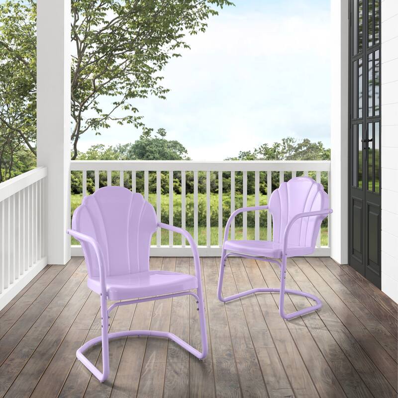Crosley Tulip 2Pc Retro Outdoor Chair Set