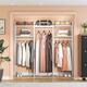 Tribesigns Garment Rack, 75 inch Freestanding Closet Organizer for Hanging Clothes