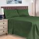 Egyptian Cotton 400 Thread Count Solid Bed Sheet Set by Superior - Full - Hunter Green