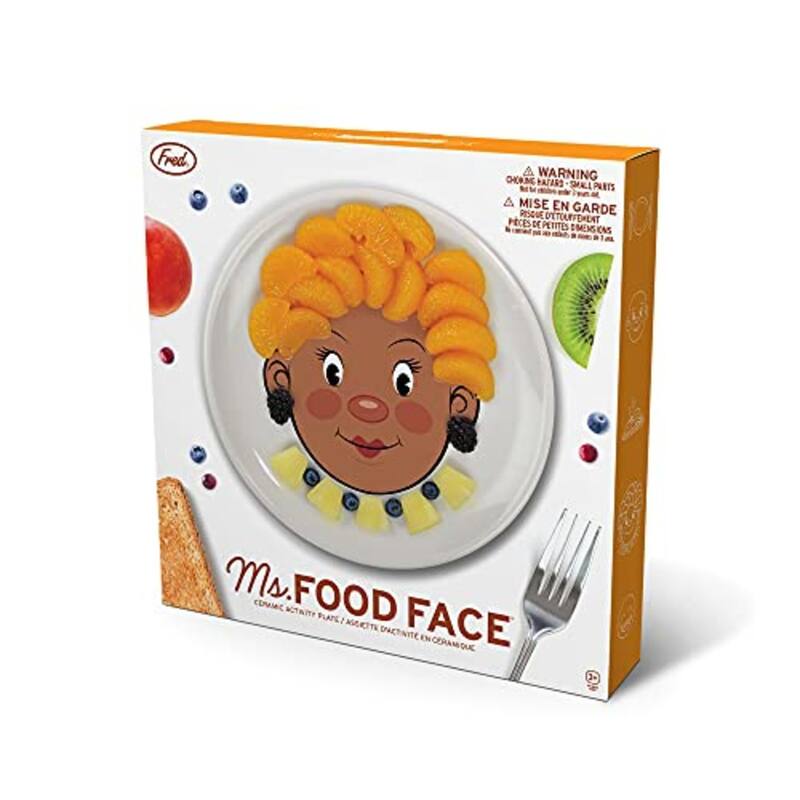 Fred Ms. Food Face Dinner Plate - 8.25 in