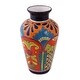 preview thumbnail 4 of 4, Handmade Floral Display Ceramic Vase (Mexico)
