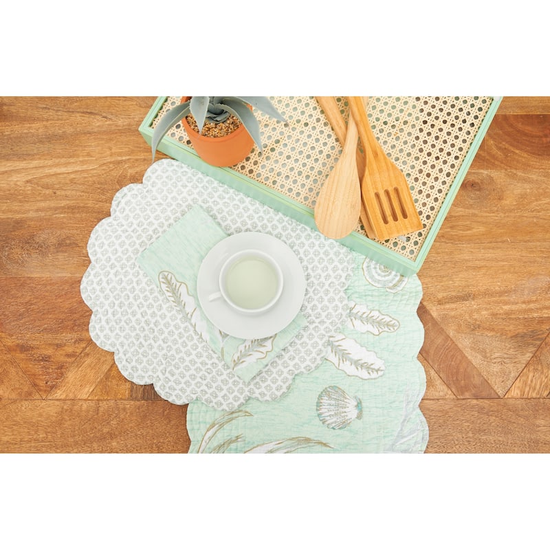 Breezy Shores Cotton Reversible Napkin Set of 6 - Set of 6