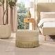 preview thumbnail 87 of 91, Yolanda 24" Upholstered Round Accent Ottoman Fawn Brown Performance Velvet