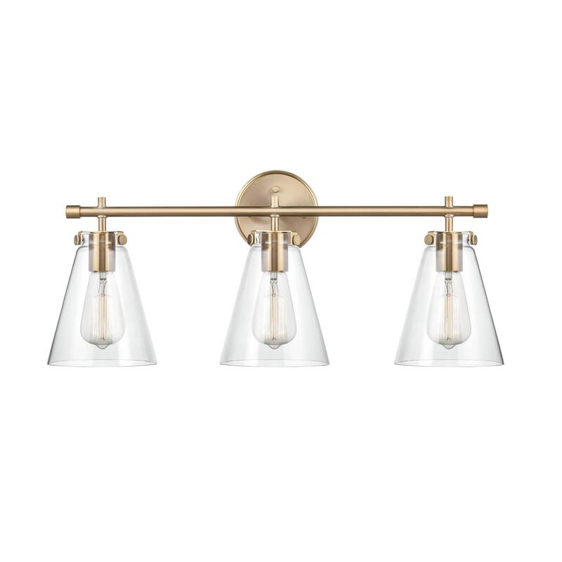Millennium Lighting Aliza 3 Light Vanity Fixture with Clear Glass Shades