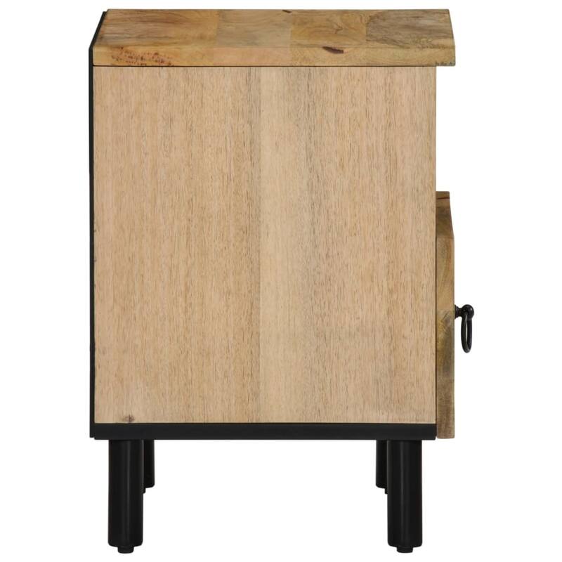 vidaXL Bedside Cabinet 15.7"x13"x18.1" Solid Wood Mango - 15.7" x 13" x 18.1"