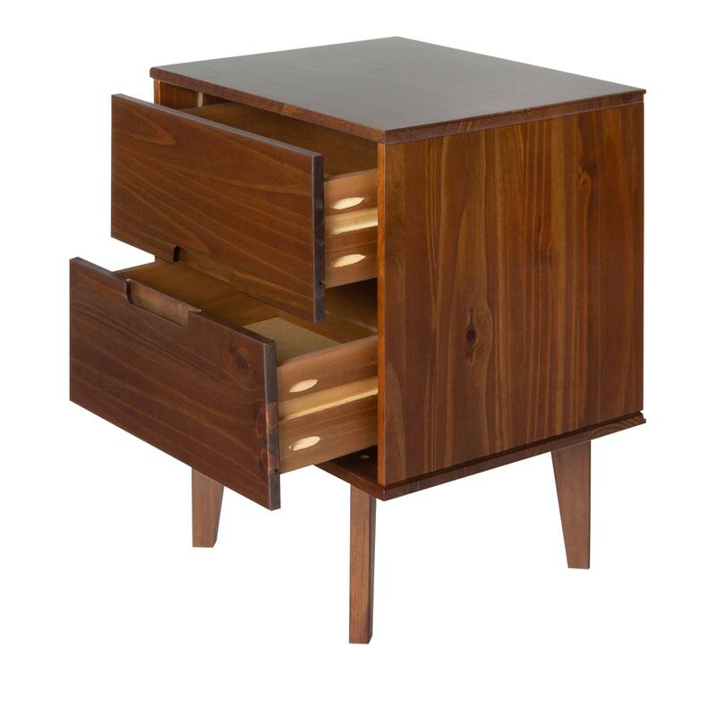 Middlebrook Mid-Century Solid Wood 2-Drawer Nightstand