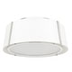 preview thumbnail 2 of 3, Fulton 3 Light Polished Nickel Ceiling Mount - 18'' W x 8'' H