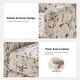 preview thumbnail 25 of 53, HULALA HOME Georg Transitional Floral Fabric Swivel Rocker Chair with Removable Backrest and Rolled Armrest Set of 2