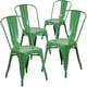 preview thumbnail 143 of 164, Metal Indoor/ Outdoor Stackable Bistro Chair (Set of 4)
