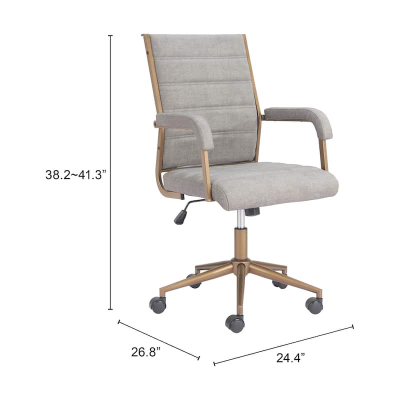 Auction Office Chair Gray