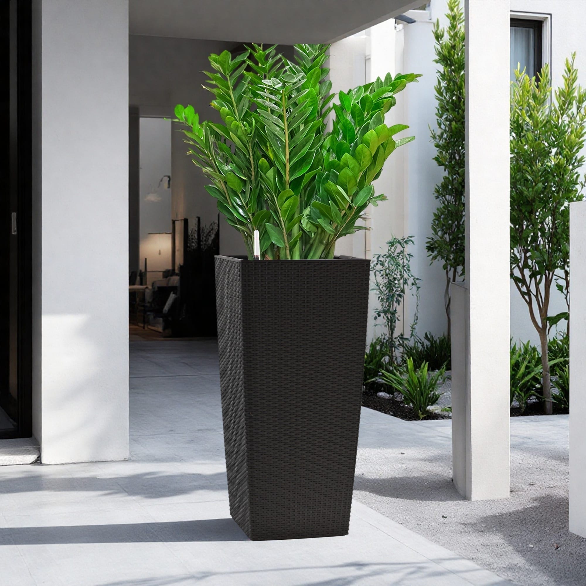 30 in Tall Large Flower Pots Planter with Self-Watering, Drainage Holes & Inner Trays, with Water Level Monitor, Inner Bucket